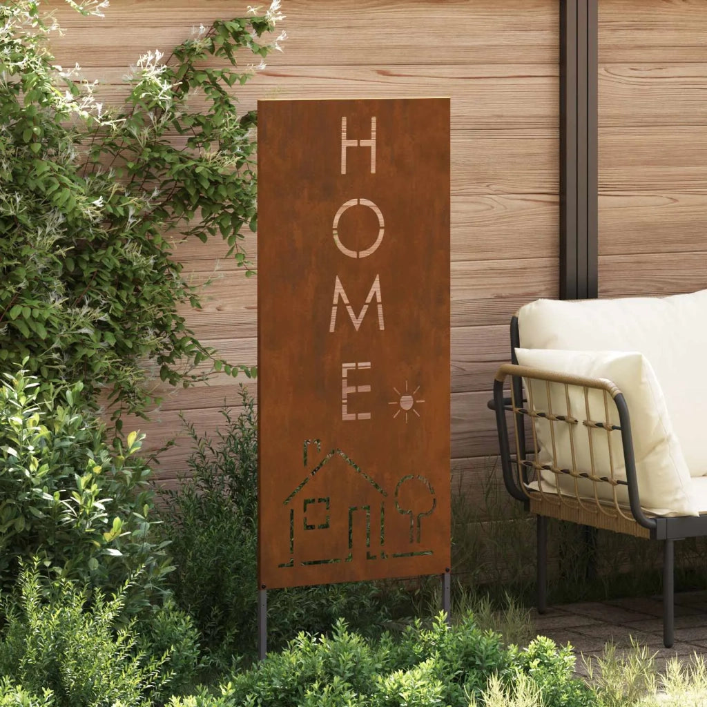 Schermo per privacy in giardino Traforo Ruggine 50 x 140 cm CFW5028393
