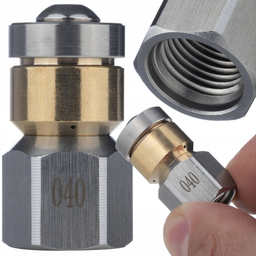 Tubo Alta Pressione HydroClean DuoJet 15M – 155 Bar, 15m, 2 Ugelli, Compatibile con Idropulitrici M22 e 1/4" NPT