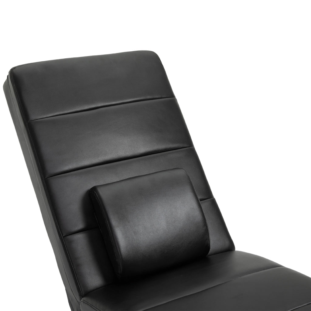 Poltrona Relax Elettrica Massaggiante con Zero-G Design ¨C Minimal ¨C Tessuto Similpelle Nero