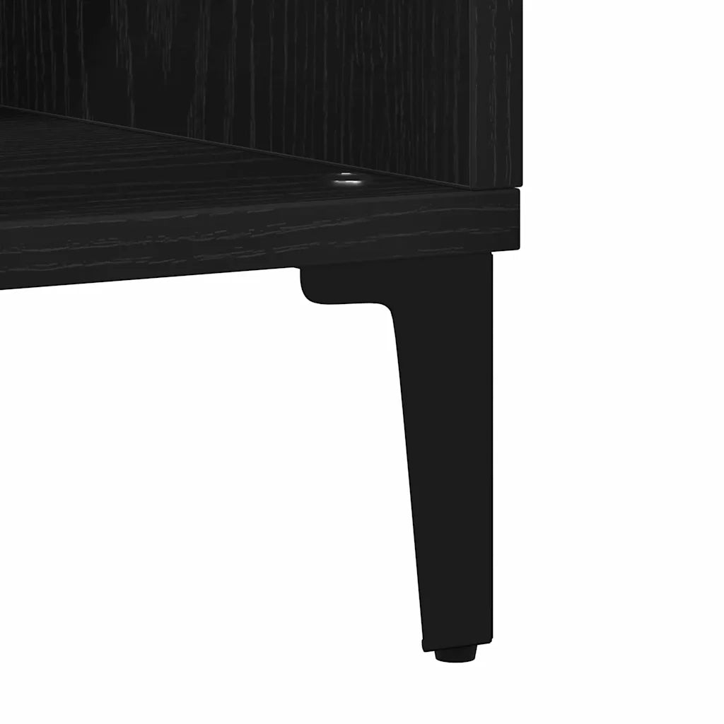 Credenza Rovere Nero 57 x 35 x 70 cm Legno ingegnerizzato 862592