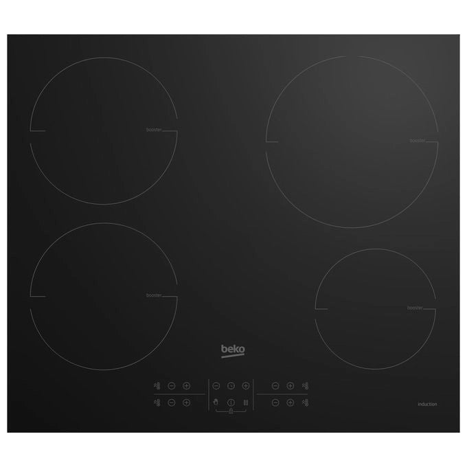 Beko HII64200MT piano cottura Nero Da incasso 60 cm Piano cottura a induzione 4 Fornello(i)