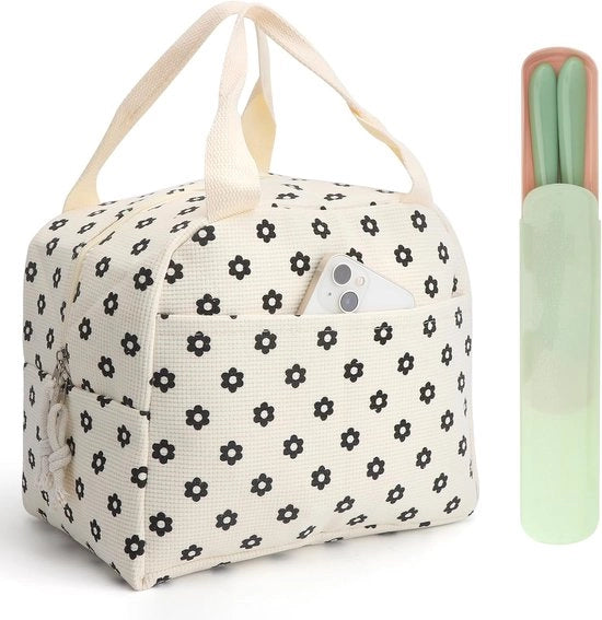 Borsa portasnack per donne - 26 x 18 x 21 cm - borsa a sacchetto riutilizzabile - borsa per portasnack per la strada - lavoro - scuola - picnic