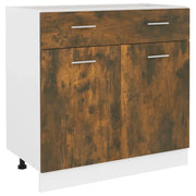 Pensile da cucina | Mobile con Cassetto ¡°Lyon¡± Rovere Fumo 80x46x81,5 cm