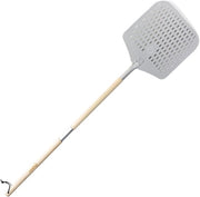 Pizza Peel Geperforeerd in Alluminio con Manico Estensibile