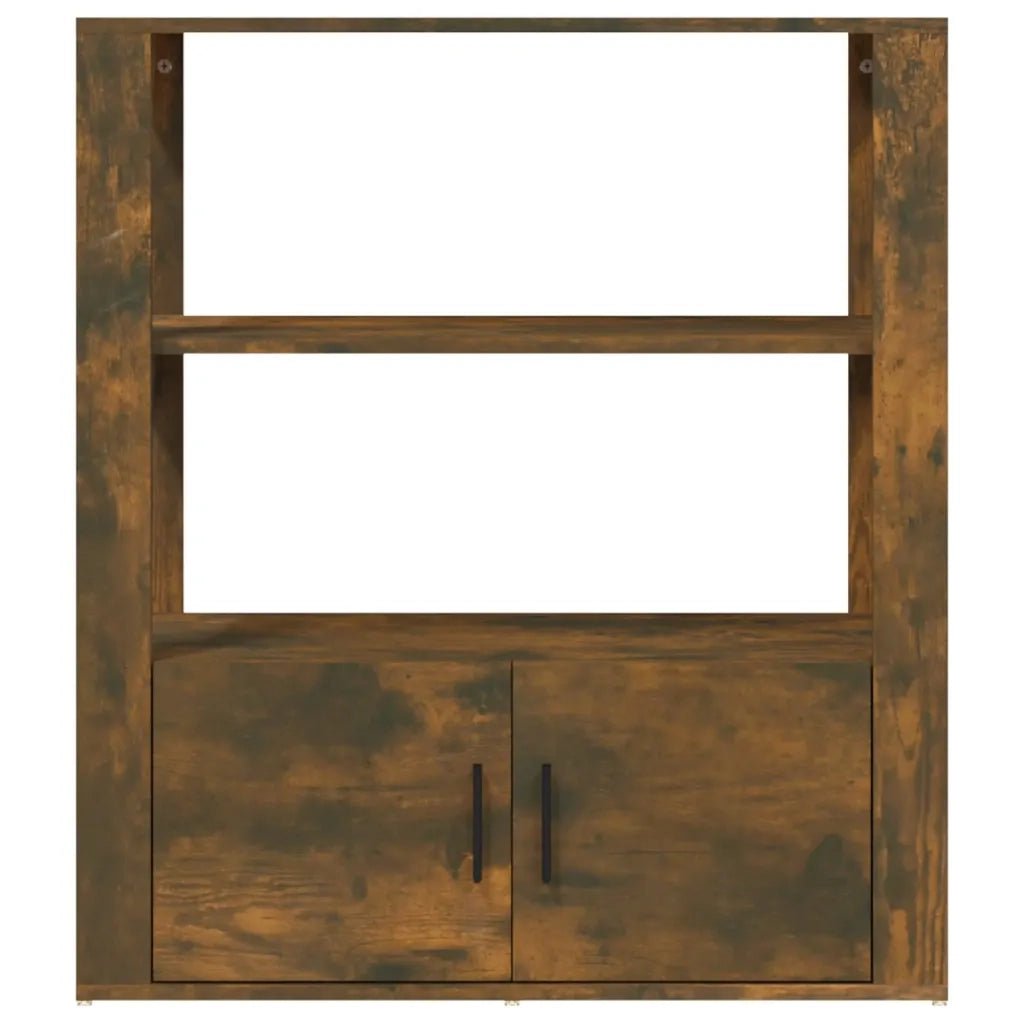 Credenza-Buffet-Armadio da cucina Rovere Fumo 80x30x90 cm in Legno Multistrato