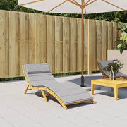 Cuscino per Lettino Grigio 180x60x4 cm in Tessuto Oxford 361853