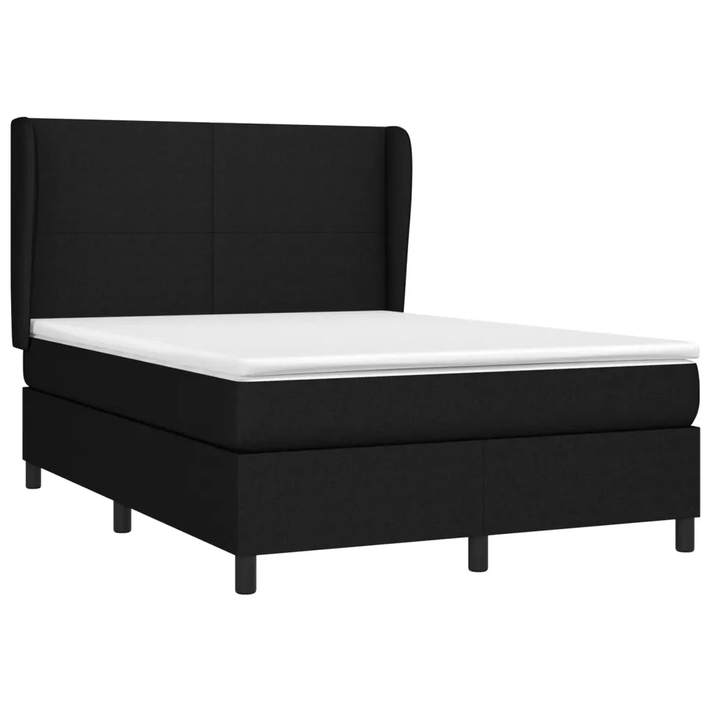 Giroletto a Molle con Materasso Nero 140x190 cm in Tessutocod mxl 74142
