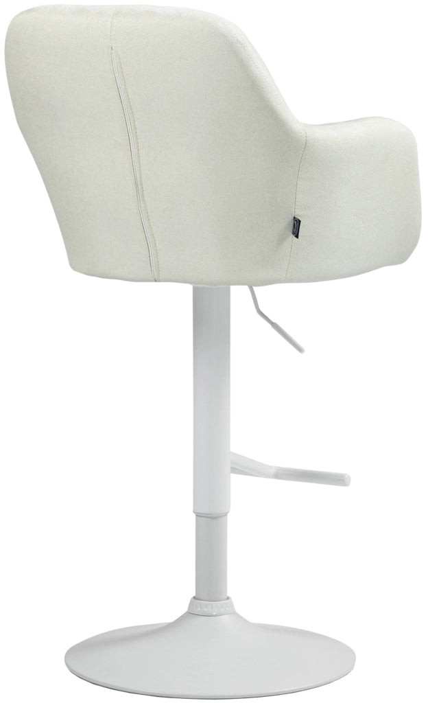Barhocker Natoma Stoff weiЯ