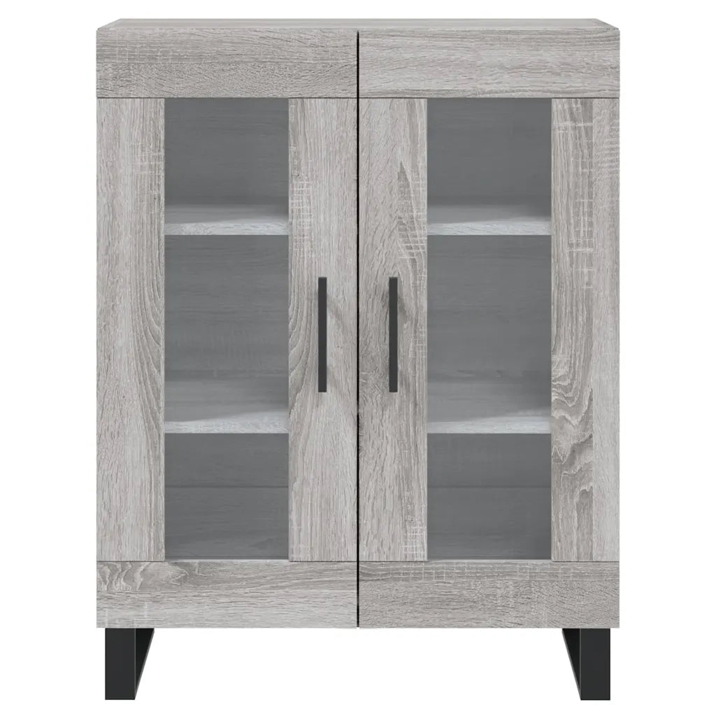 Credenza Grigio Sonoma 69,5x34x90 cm in Legno Multistrato 827818