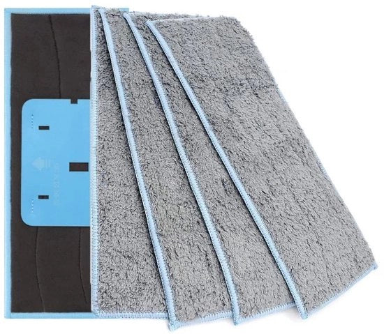 Pannelli di pulizia wasabili - 4 pezzi - compatibili con Braava Jet M6 - riutilizzabili - assorbenti per l'aspirapolvere duraturi - pulizia efficace - Pannelli di pulizia per aspirapolvere