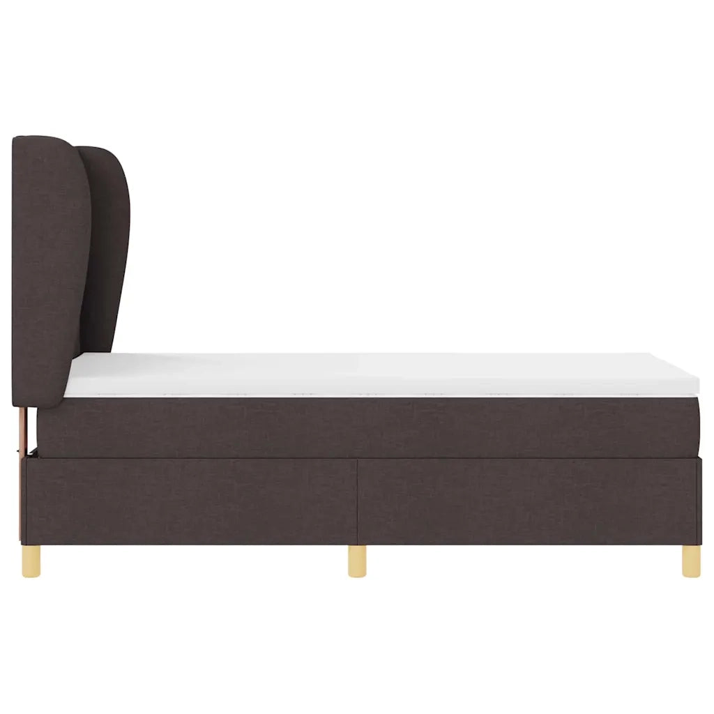 Letto con molle e materasso Grigio Scuro 90x190 cm Tessuto 3340791