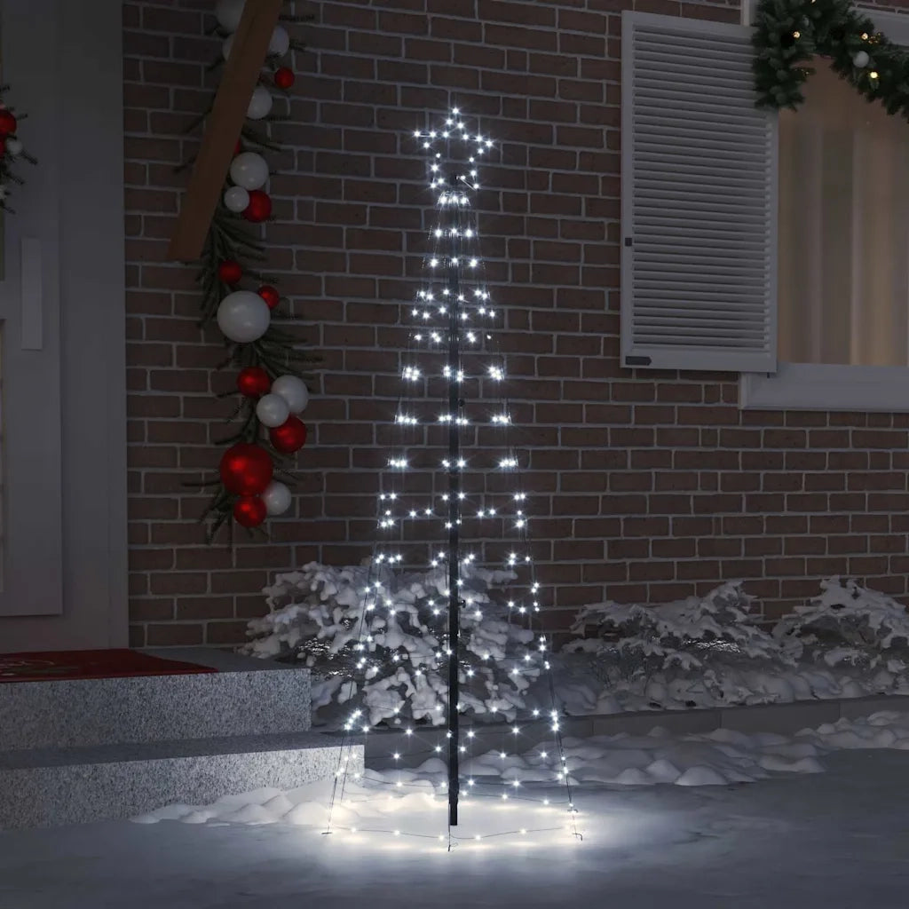 Albero di Natale LED con picchetti per il terreno 250 cm Ferro