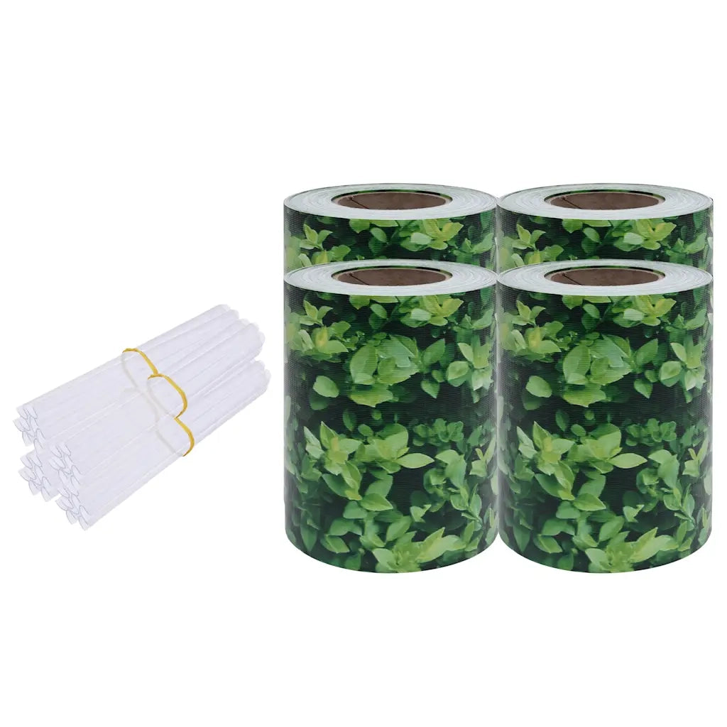 Recinzione da Giardino | Recinzione Frangivento 4 pz in PVC 35x0,19 m Verde