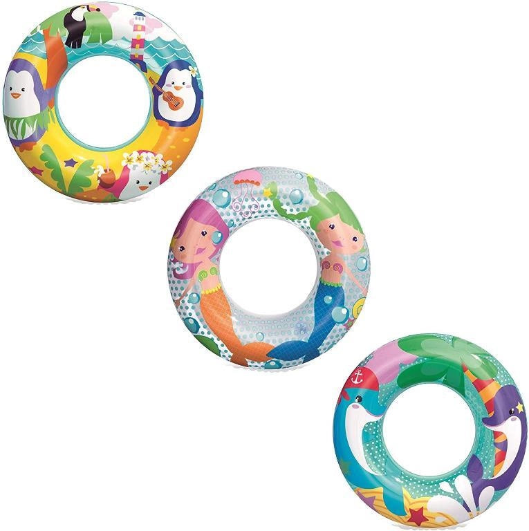 Salvagente Gonfiabile Mare Piscina Avventure Marine 51 cm Bestway 3 Decori