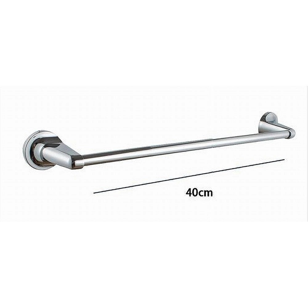 Trade Shop - Porta Asciugamani Portasciugamani Cromato 40 Cm Maniglione A Parete Bagno 79812 -