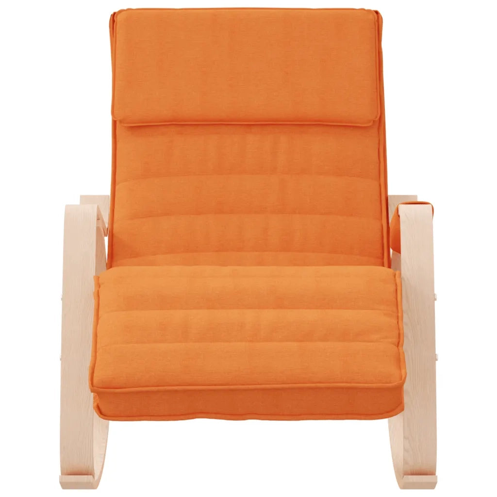 Sedia a Dondolo Giallo Scuro in Tessuto CFW9755491