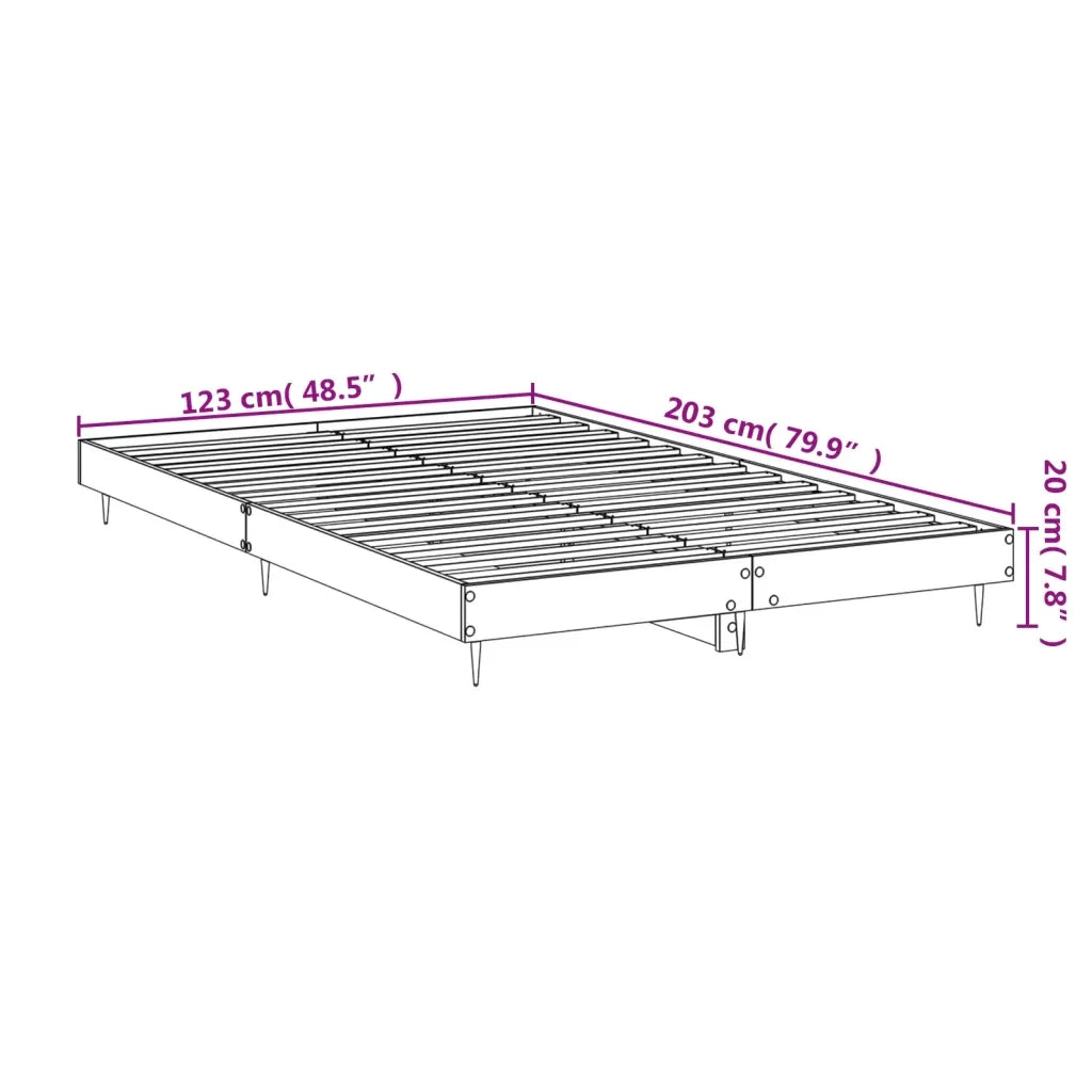 Giroletto Grigio Sonoma 120x200 cm in Legno Multistrato