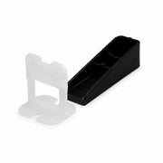BASE LIVELLANTE CON FERITOIA PER CUNEO fuga 2,0 mm - colore bianco  - MADE IN ITALY