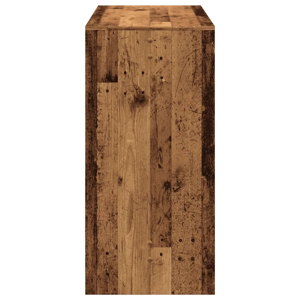 Tavolo da Bar Legno Antico 102x50x103,5 cm in Legno Multistrato