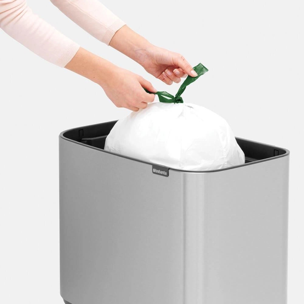Brabantia 315848 bidone per la spazzatura 36 L Rettangolare Acciaio Acciaio inossidabile
