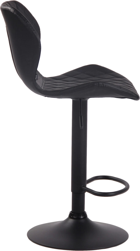 Set 2 sgabelli bar Cork in similpelle nero,nero