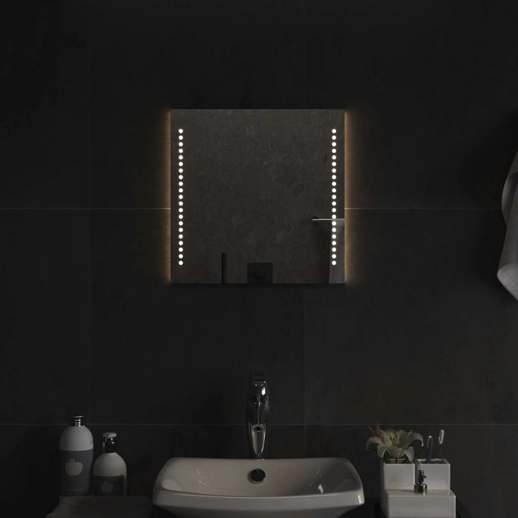 Specchio da bagno LED Trasparente 40 x 40 cm vetro temperato 42045769