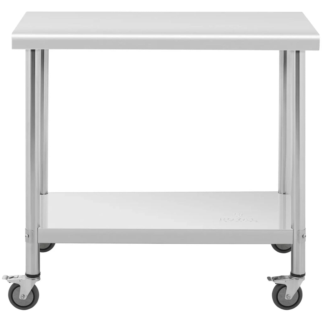 Tavolo da lavoro professionale da cucina Premium 70 x 100 cm 155 kg acciaio inox 14_0010025