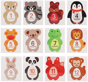 Babymonth Stickers - Animali Carini - Accessori Fotografici