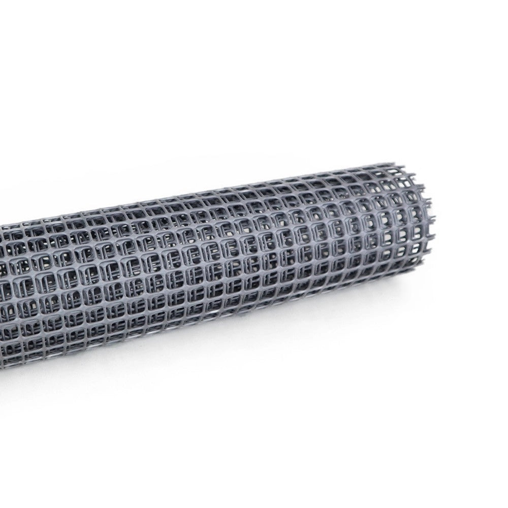 Trade Shop - Rete Di Plastica Protettiva 1 X 5 Mt Grigio Per Cancelli Recinzioni Balconi 206614 -