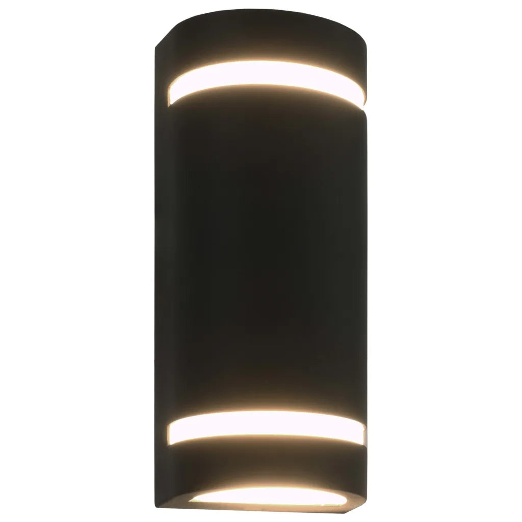 Lampade da Parete da Esterno 2 pz 35 W Nere Semicircolari CFW5683895