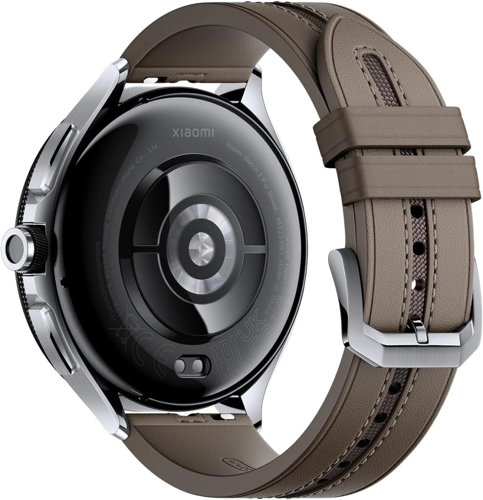 Watch 2 Pro 4G (LTE) Smartwatch (135-205 mm, Leder, Silber/Braun), Braun, Unico, Klassisch