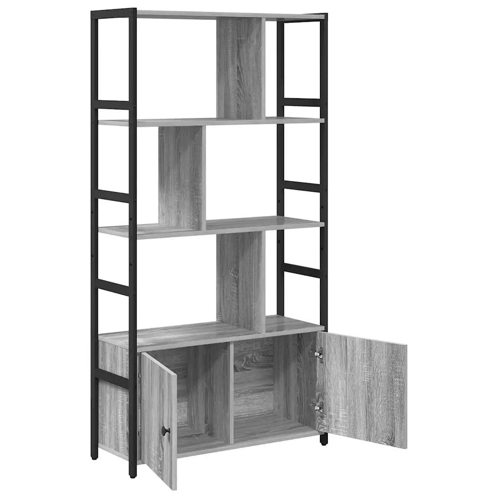 vidaXL Libreria Grigio sonoma 80 x 30 x 155.5 cm Legno multistrato