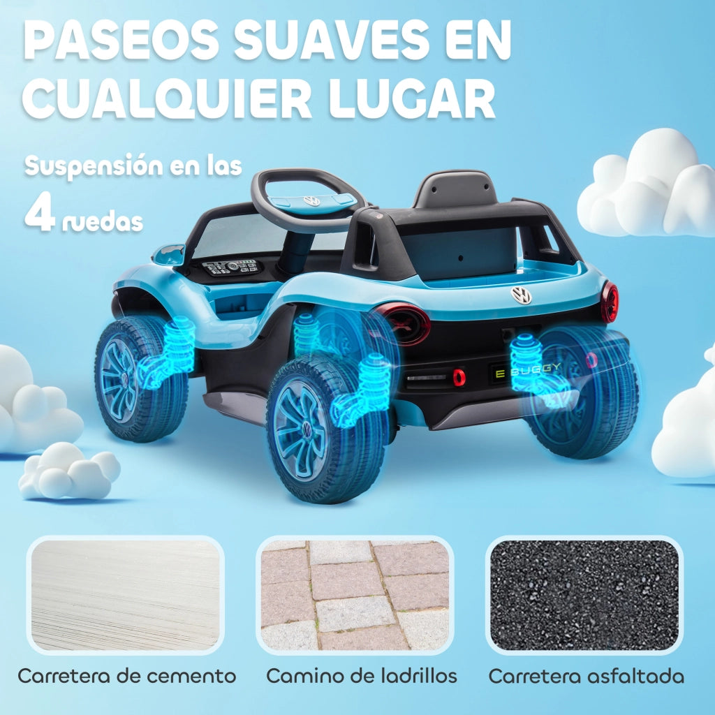 Auto elettrica per bambini Volkswagen E-Buggy ¨C zephmum ¨C 12V telecomando blu