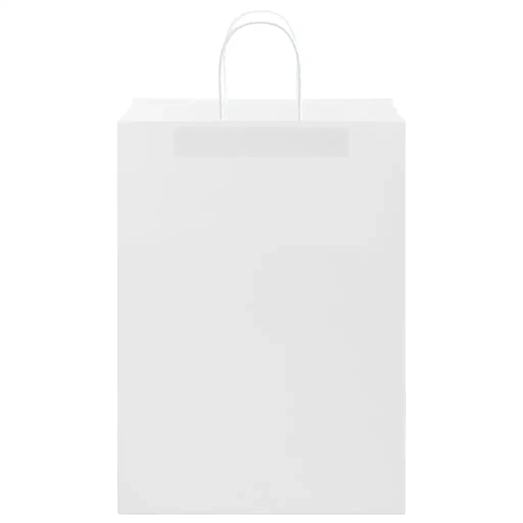 Sacchetti di Carta 250 pz con Manici Bianchi 32x17x44 cm