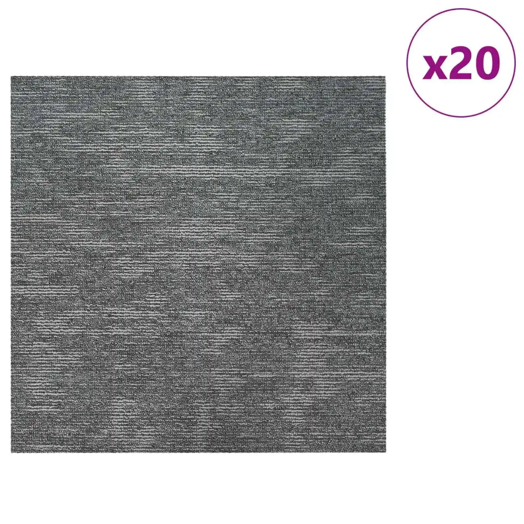 Piastrella per Tappeto Grigio Roccia 50 x 50 cm 20 pcs