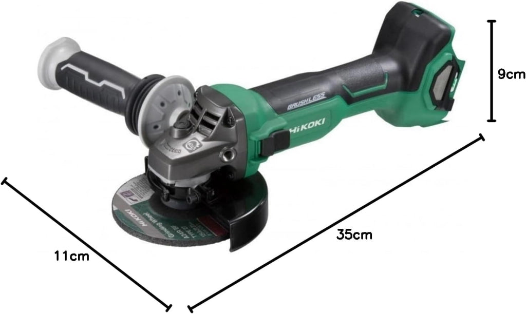 Akku Winkelschleifer, G3613DEW2Z, (Basic) (36V, 0-10000 min-1/min Drehzahl, Scheiben-ø: 125mm, Brushless, mit AT Modus, Spindelarrietierung, im HSC III (OHNE Akku und Ladegerät)