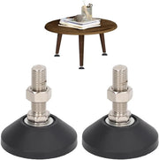 Fondotubi Adattabili - Nylon Antiscivolo - M16 - 150 kg di Carico - Diametro 80 mm - Zoccoli per Mobili