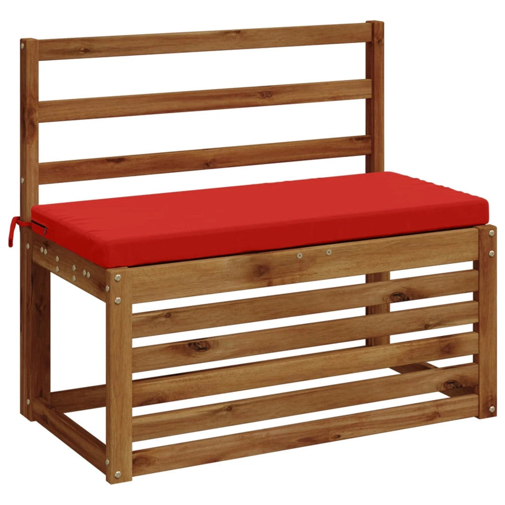Cuscino per panchina SOEST 100% Poliestere Rosso 80 x 40 x 5 cm 948724