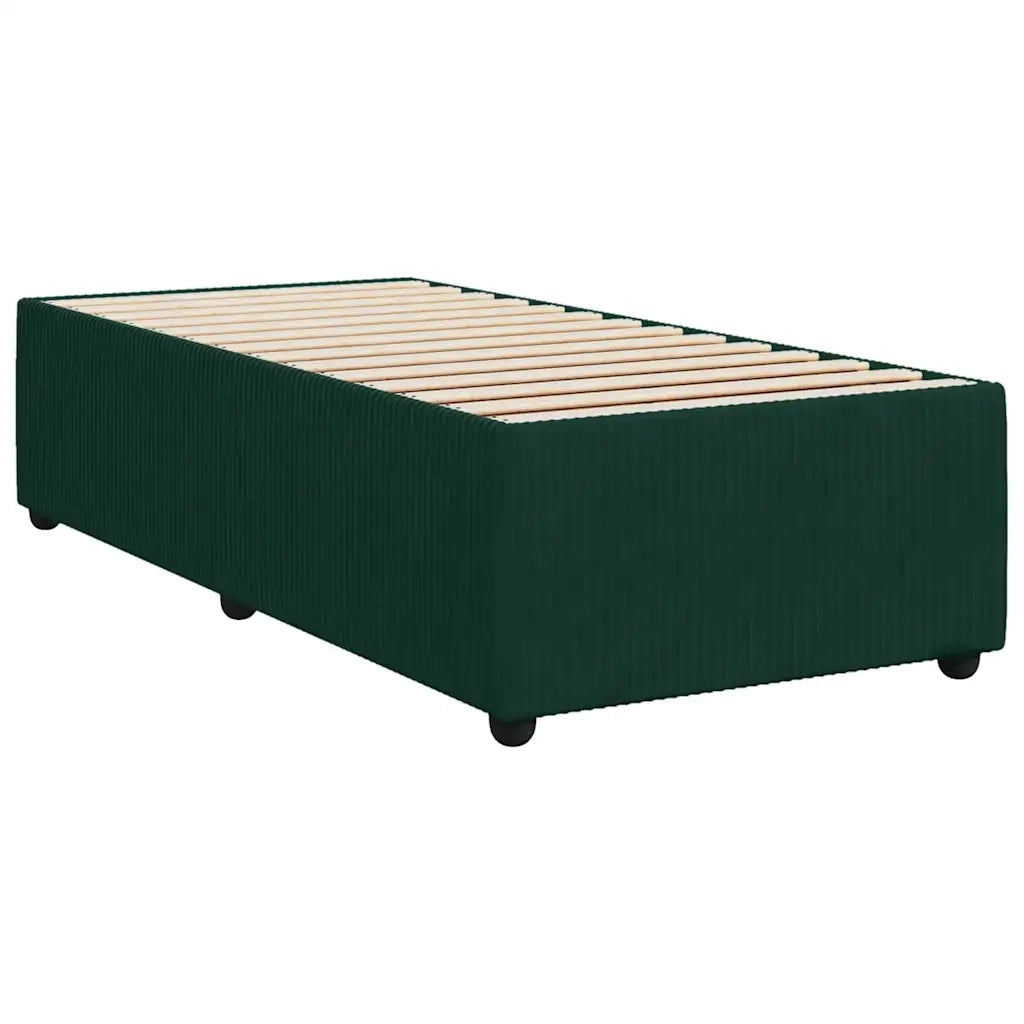 Giroletto senza Materasso Verde Scuro 90x190 cm in Velluto 3284979