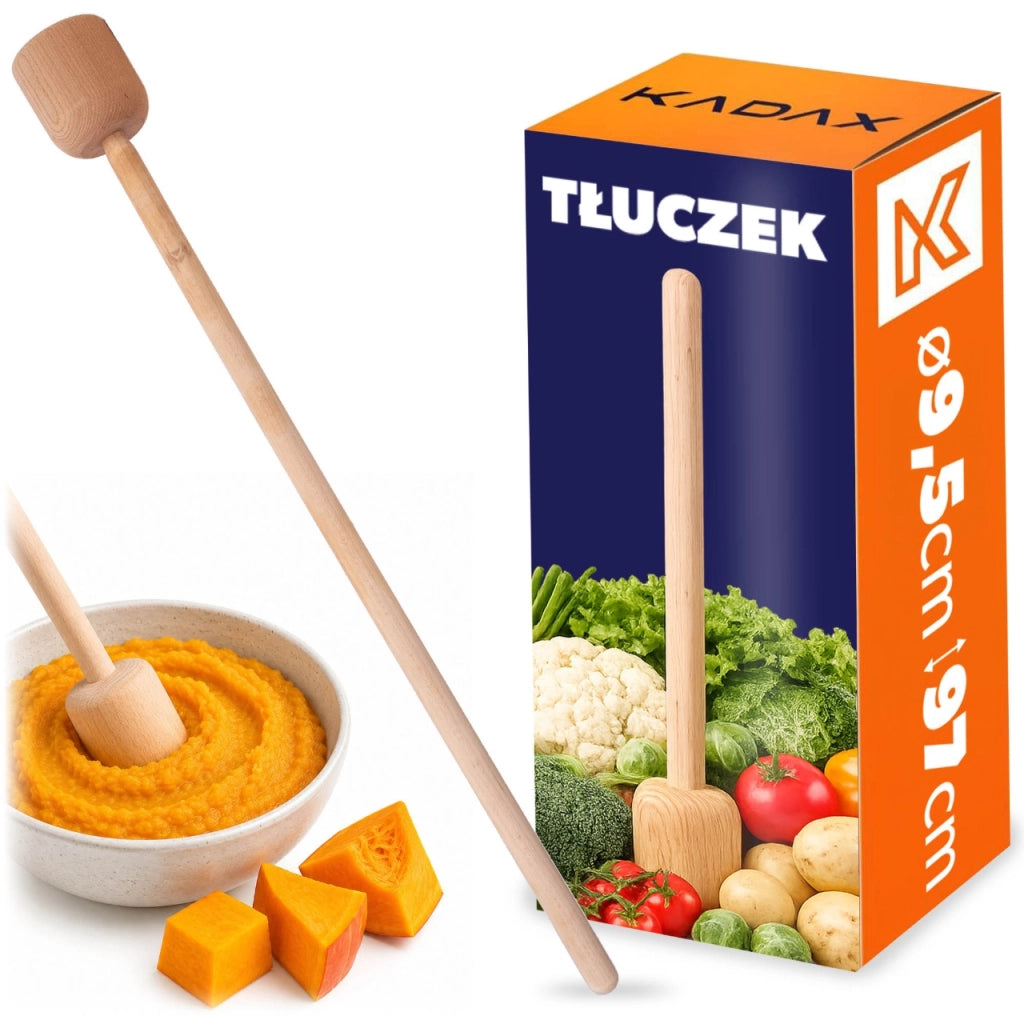 Pressino per crauti KADAX, grande, in legno, 97 cm