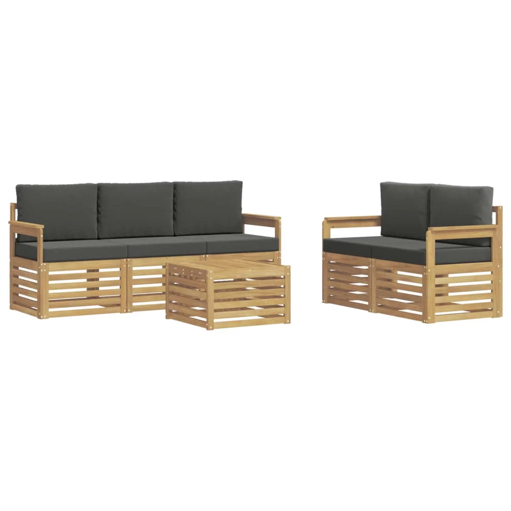 Set divani Legno di Acacia Massello