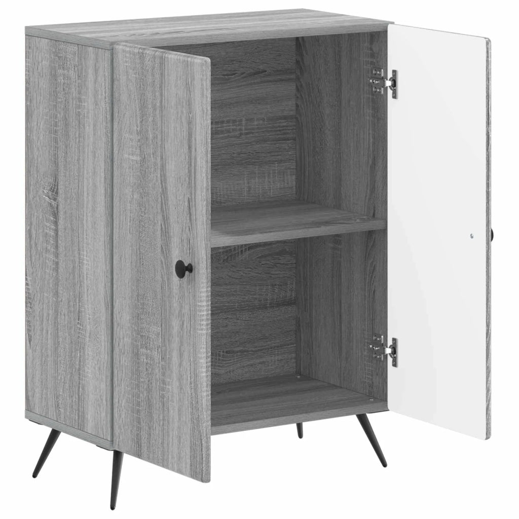 Mobiletto da Bagno BREDA Sonoma grigio 59,5 x 31 x 80 cm 897501