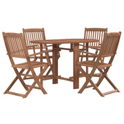 Set da Pranzo da Giardino 5 pz | Set Salotto da Giardino in Legno Massello di Acacia
