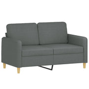 Divano | Divano da soggiorno | Sofa a 2 Posti Grigio Scuro 120 cm in Tessuto