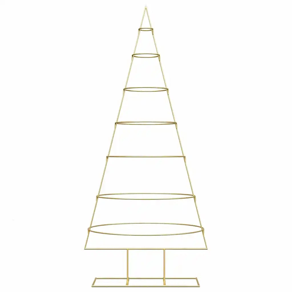 Albero di Natale in metallo con supporto-Decorazioni natalizie Oro 180 cm 627897