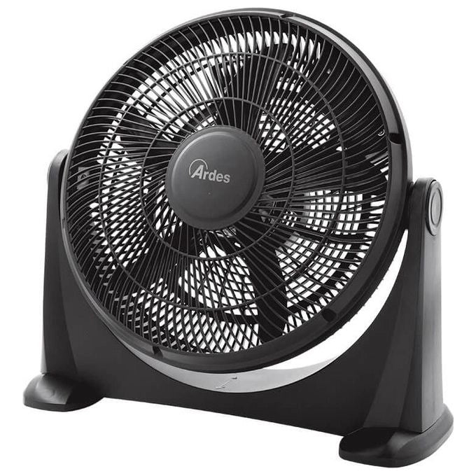 Ardes Ventilatore Box Fan 5 Pale 3 Velocita' 40cm Nero per una Ventilazione Efficace e Silenziosa in Ambienti Domestici