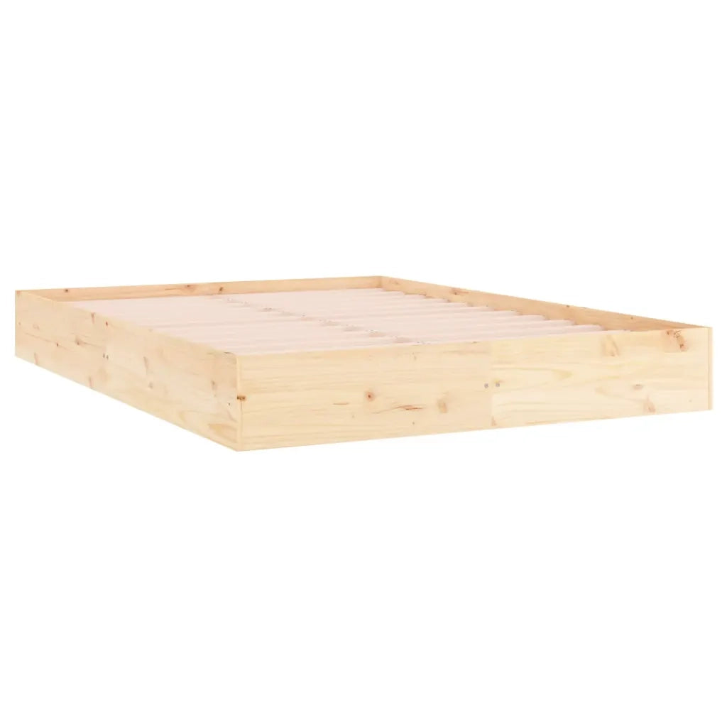 Giroletto senza Materasso Ambrato in Legno Massello 140x200 cm 820042