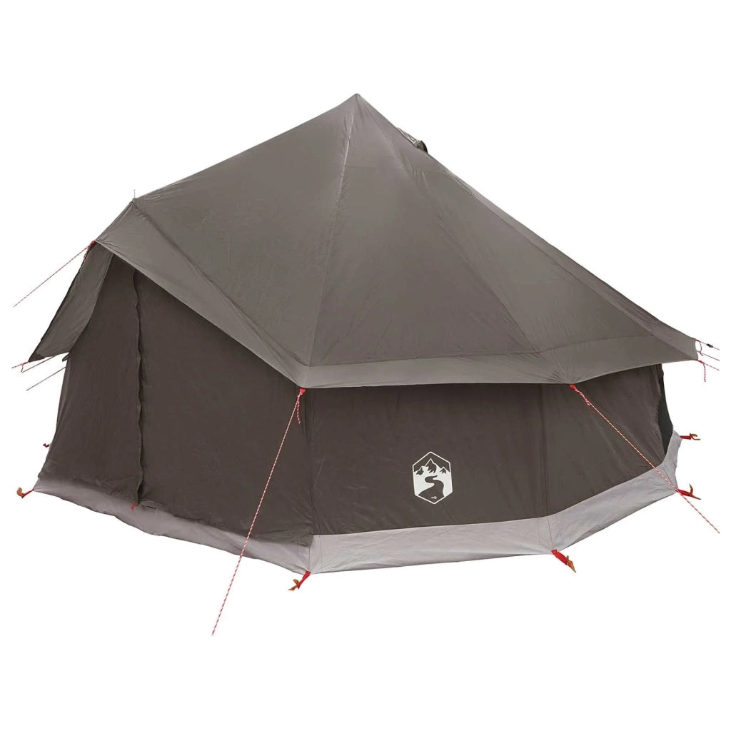 Tenda Tipi con tetto Marrone Grigio 400 x 400 x 250 cm 42029029