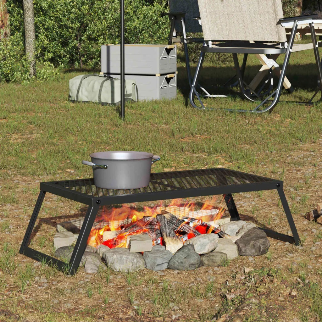 Griglia da Campeggio Pieghevole Nero 58 x 31 x 2 cm CFW9680595