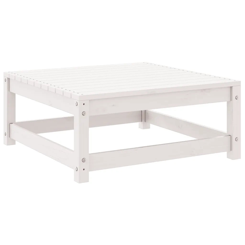 Set Divani da Giardino 2 pz Bianchi in Legno Massello di Pino cod mxl 40037